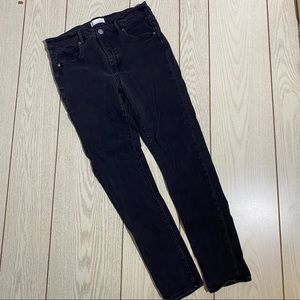 Loft Black Denim Jeans Slim Pockets